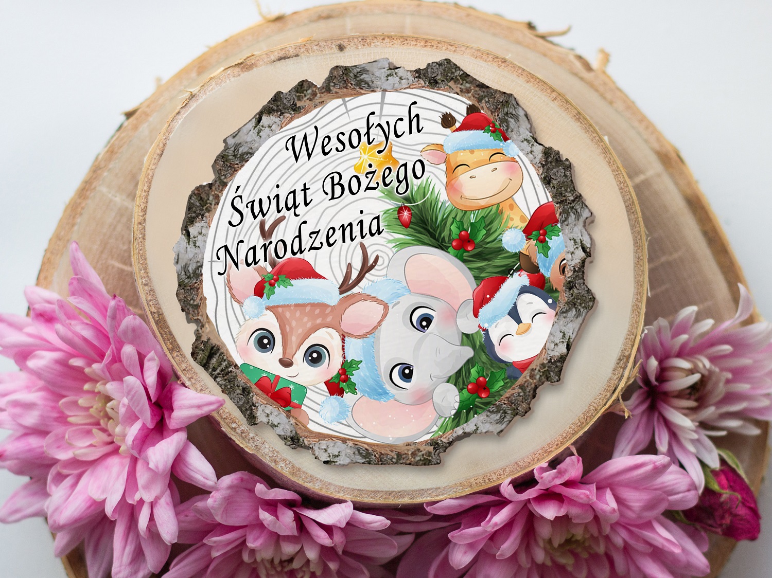 Boże Narodzenie - drobiazg z magnesem na klasową wigilię