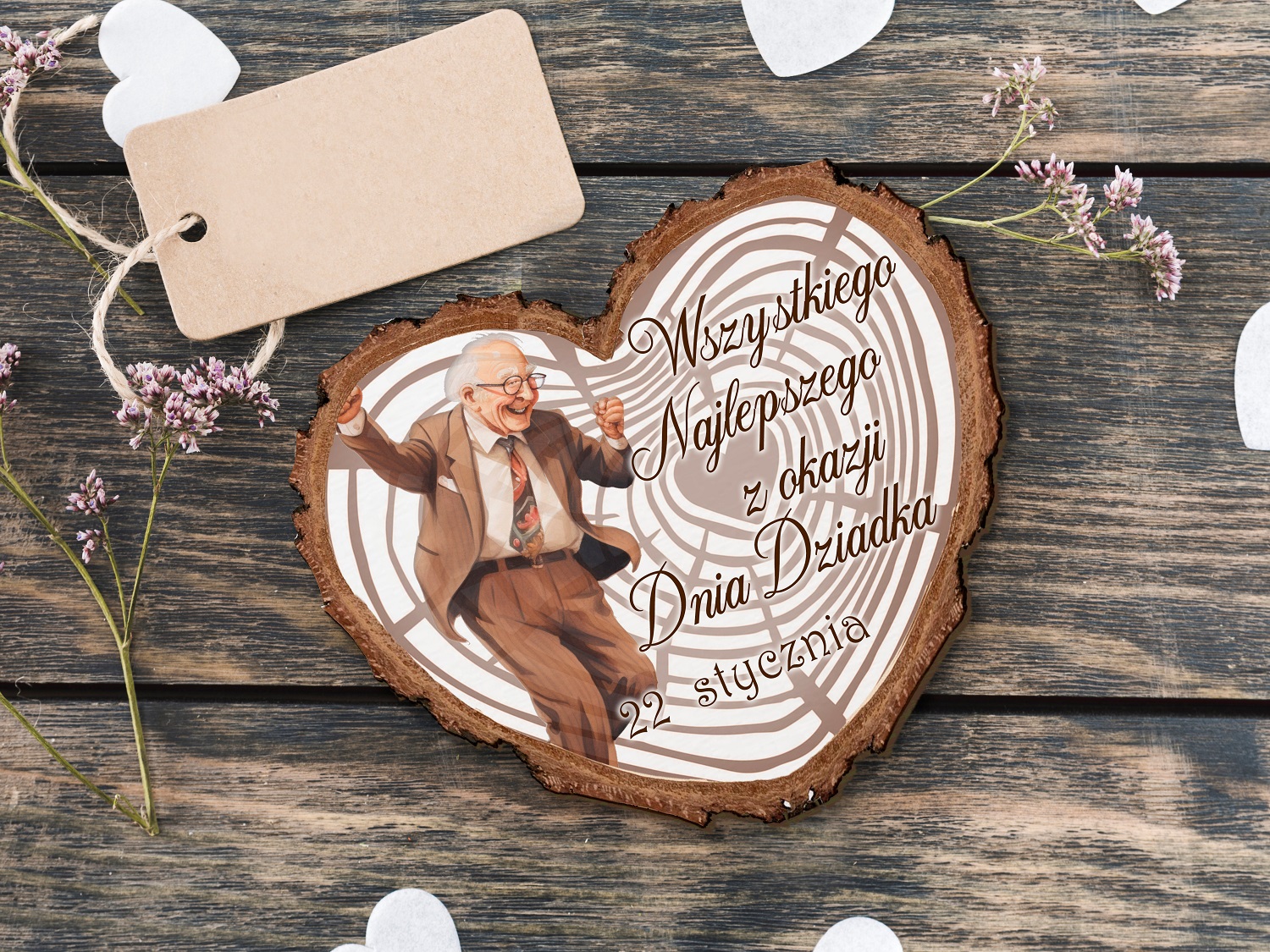 Upominek na Dzień Dziadka - magnes pamiątka do przedszkola lub szkoły