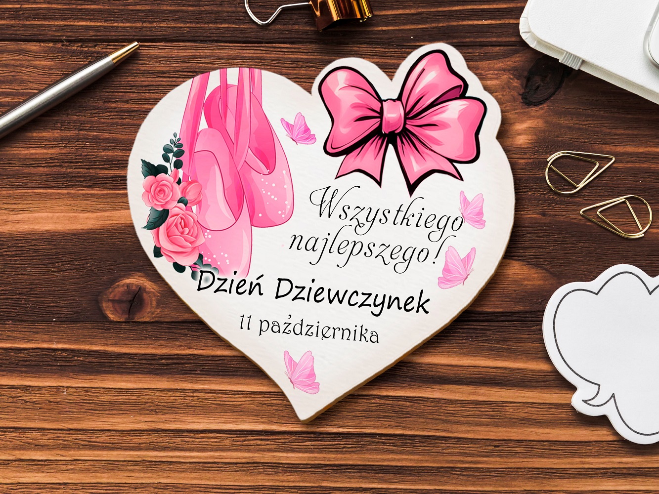 Prezent dla dziewczynek - magnes na Dzień Dziewczynki do szkoły