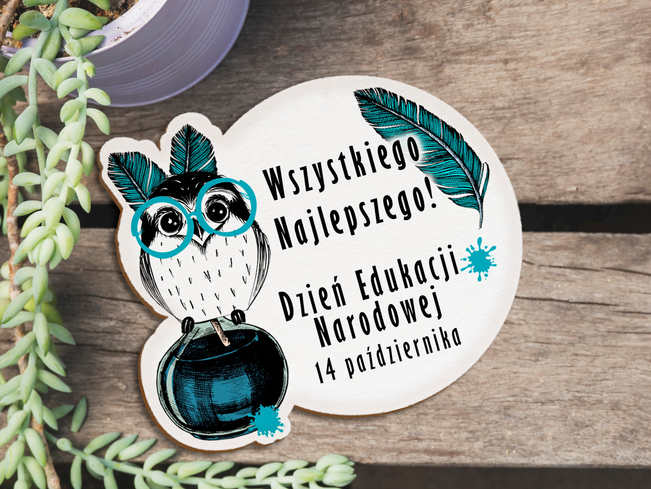 Magnes na Dzień Edukacji Narodowej prezent dla nauczyciela