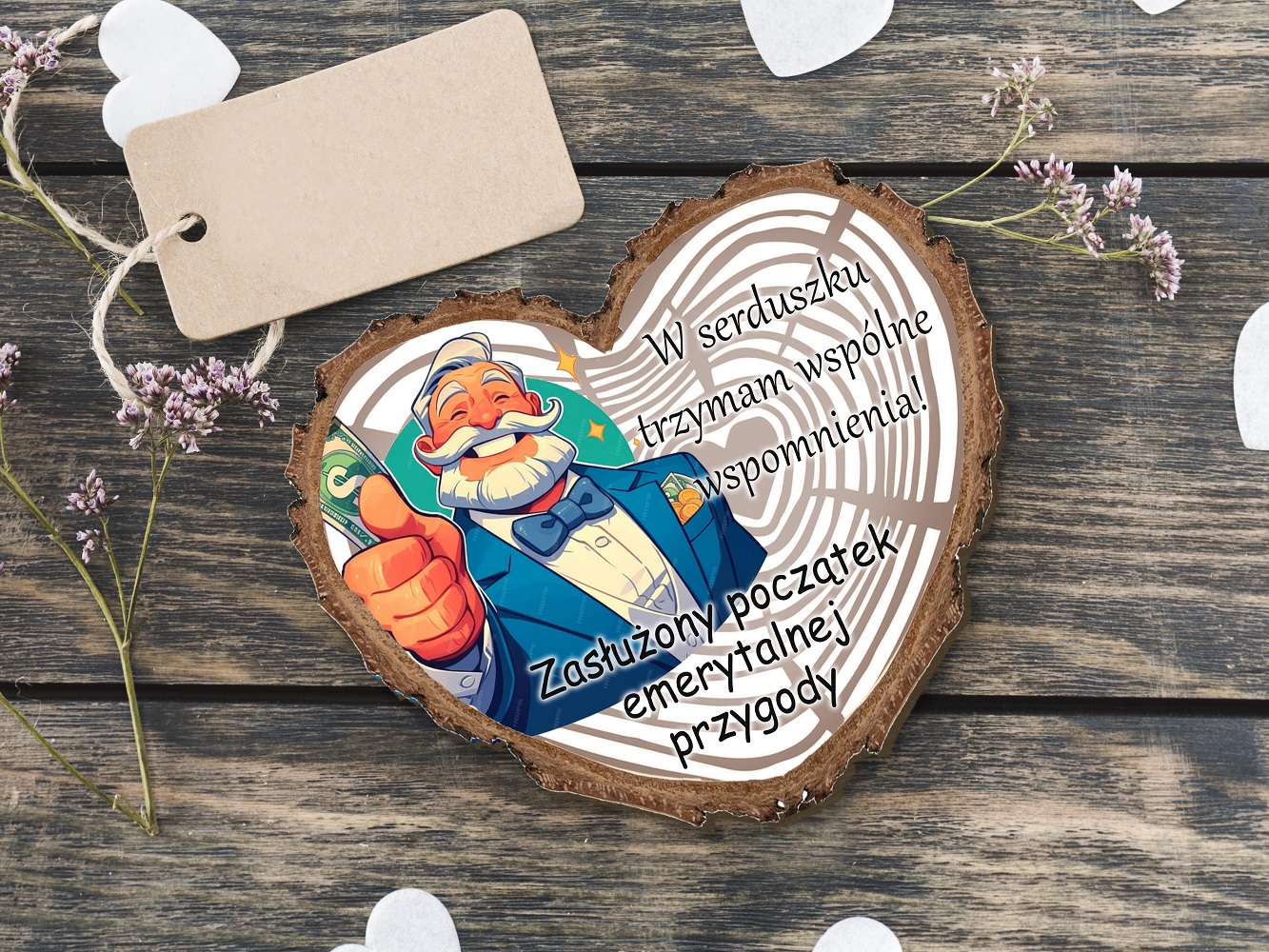Pamiątka dla współpracowników - magnes z okazji przejścia na emeryturę