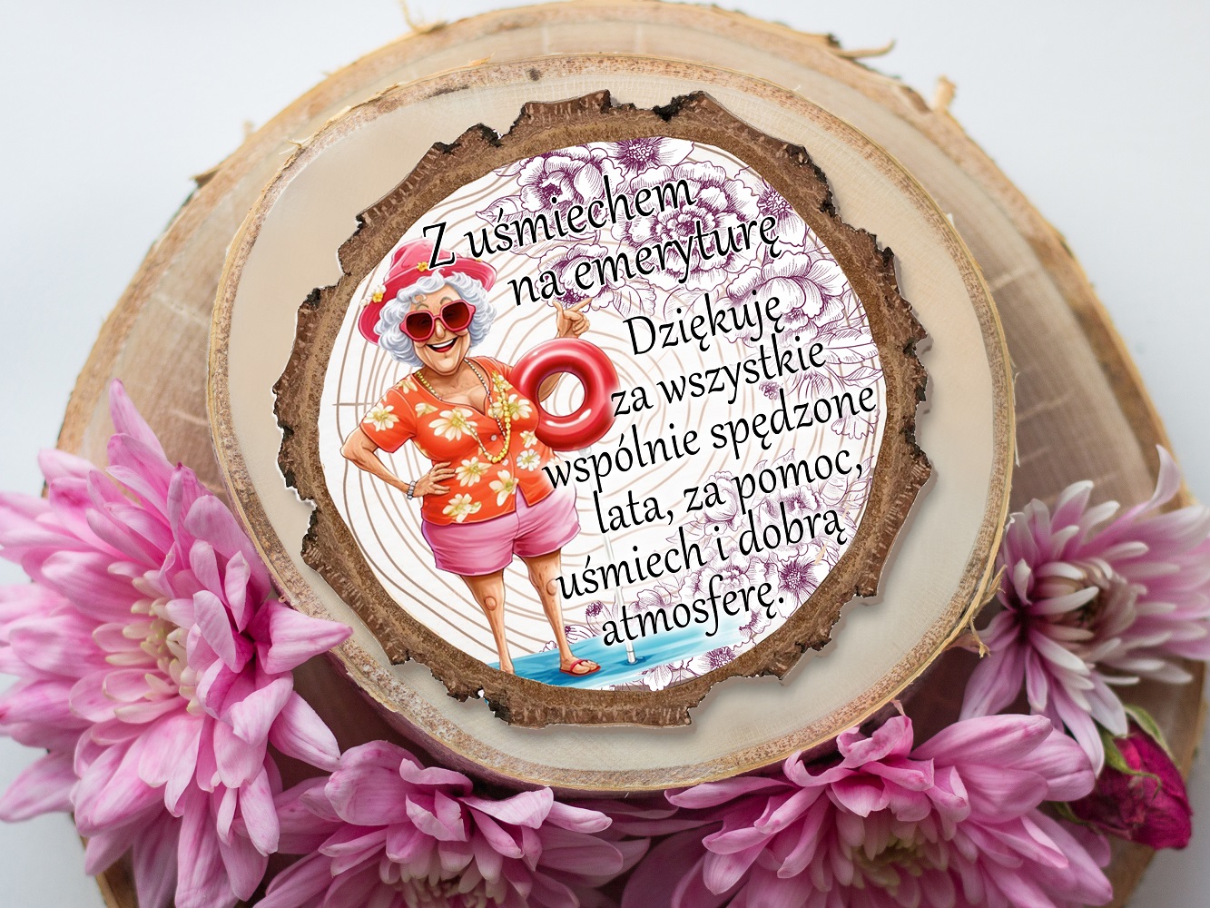 Podziękowanie na emeryturę - magnes z okazji zakończenia pracy