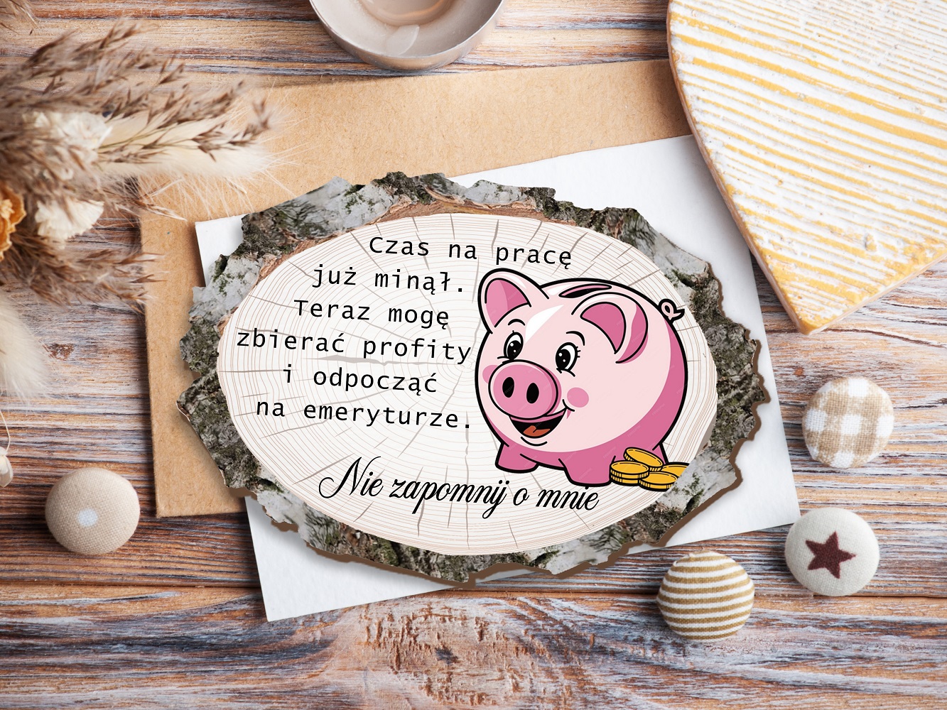 Pamiątka z okazji przejścia na emeryturę - magnes na lodówkę